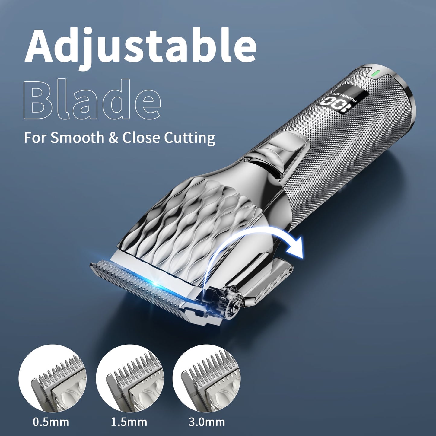 NEXPURE Hair Clippers for Men Professional - Cordless Barber Clippers for Hair Cutting & Grooming Rechargeable Beard Trimmer