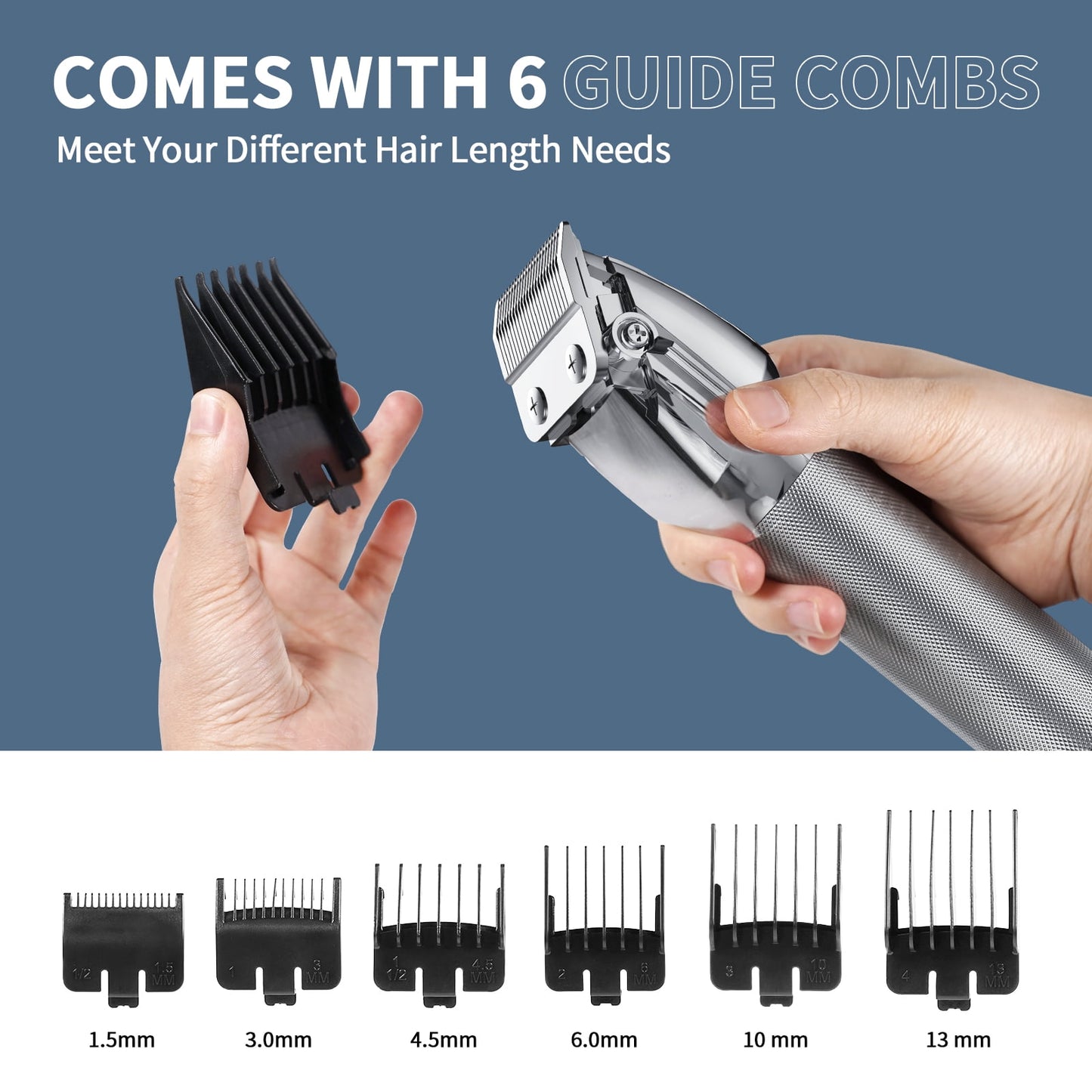 NEXPURE Hair Clippers for Men Professional - Cordless Barber Clippers for Hair Cutting & Grooming Rechargeable Beard Trimmer