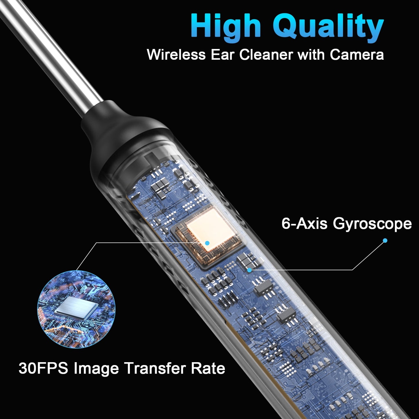 Ear Wax Removal,NEXPURE Ear Cleaner with 1080P HD Camera , Wirless Otoscope with 7 Pieces Set for Ear Cleaning