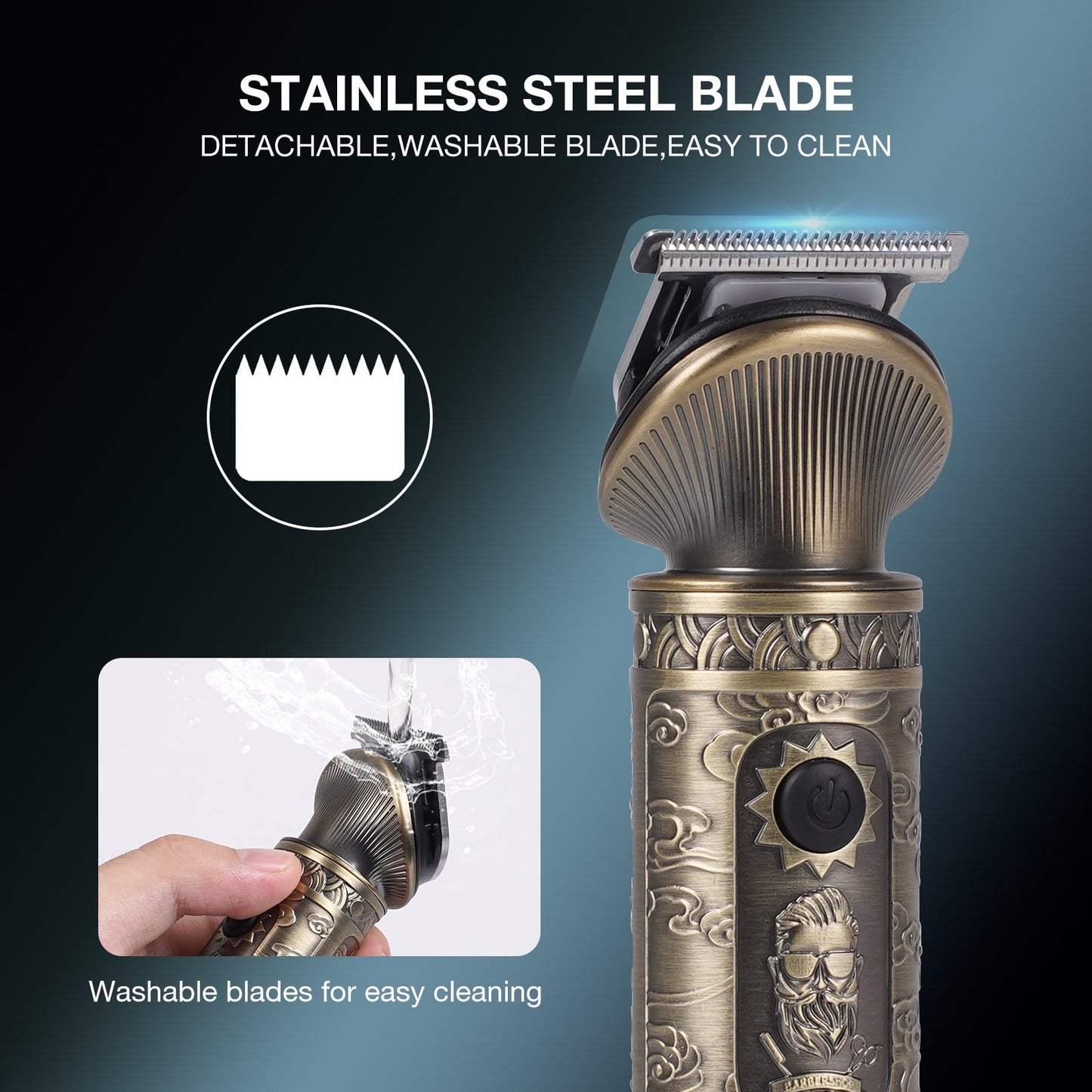 NEXPURE Beard Trimmer for Men, Electric Razor Shavers, Cordless Hair Clippers, Shaving Kit for Mustache, Body, Nose, Ear and Face, 6 in 1 Beard Grooming Kit, Gifts for Men