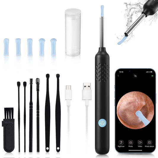 Ear Wax Removal,NEXPURE Ear Cleaner with 1080P HD Camera , Wirless Otoscope with 7 Pieces Set for Ear Cleaning