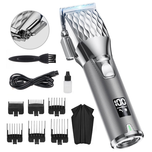 NEXPURE Hair Clippers for Men Professional - Cordless Barber Clippers for Hair Cutting & Grooming Rechargeable Beard Trimmer
