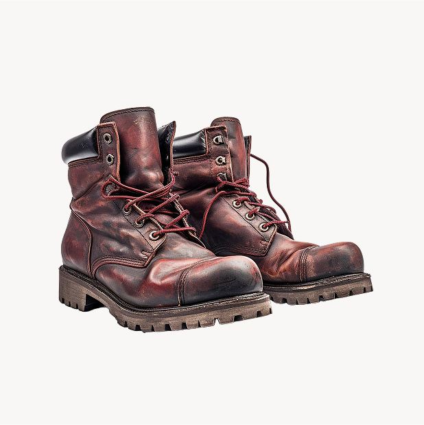 Boots Isolated for Hunting